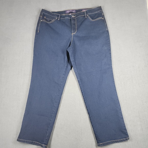 Gloria Vanderbilt Denim - Gloria Vanderbilt Jeans Womens Size 16 Short Dark Wash Amanda Classic Straight